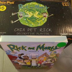 Rick & Morty Season 2 DVD & Rick Sanchez Chia Pet