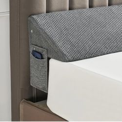 New In Box Bed Wedge Pillow for Headboard Gap Filler(60"x6"x10")Mattress Gap Filler(0-8")Dark Grey