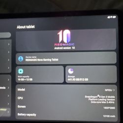 Red Magic Nova Tablet 16 Ram 512 Gb 10.9 Inch