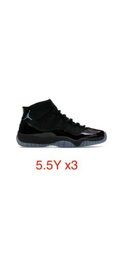 Jordan 11 Gammas Size 5.5Y (3 Pairs)