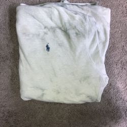 Polo Ralph Lauren blue And White pullover hoodie 