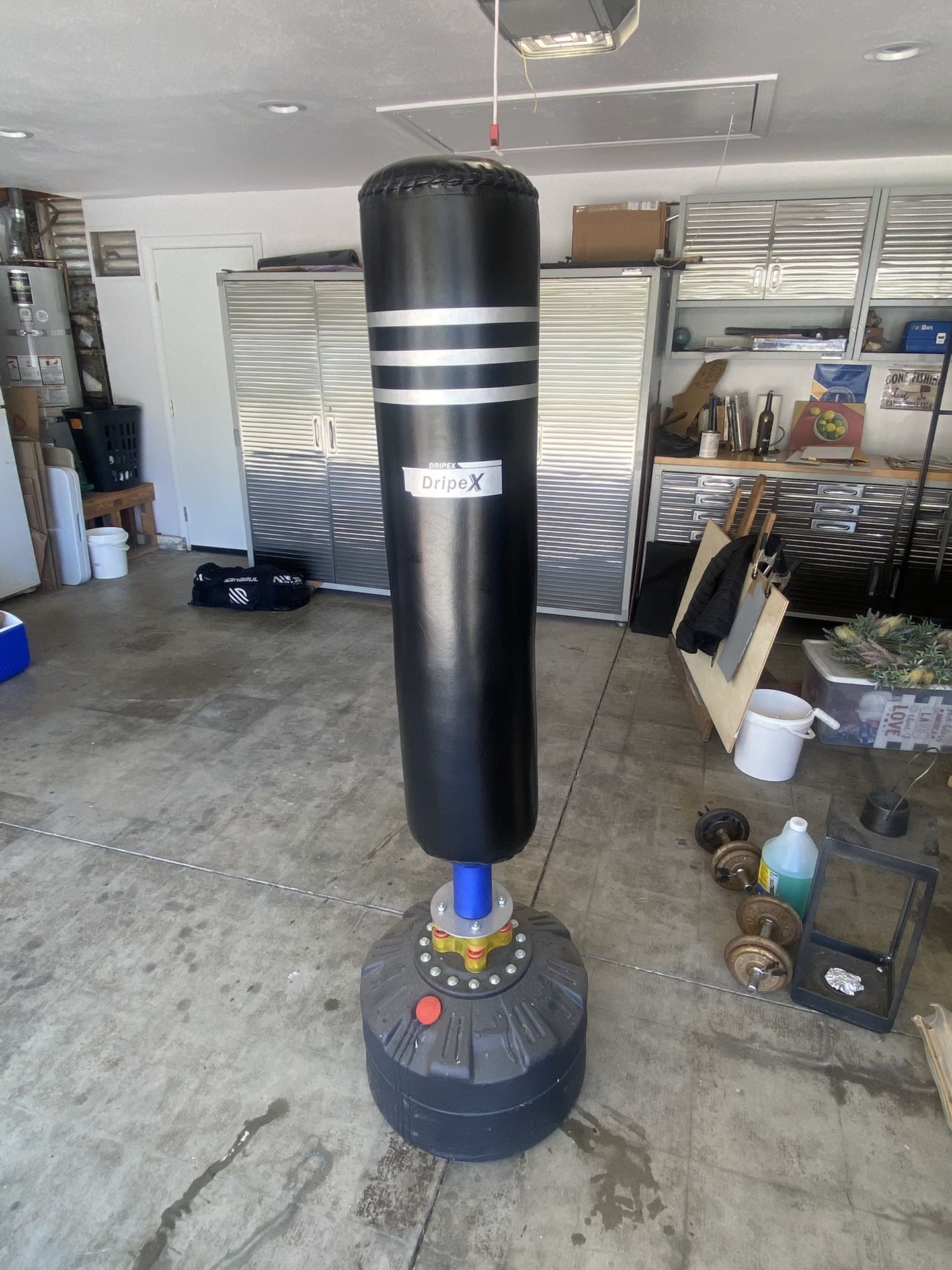 Dripex Freestanding Punching Bag, Heavy Boxing Bag with Stand for Adult Youth - Men Standing Boxing Punch Bag for Home Gym Workout