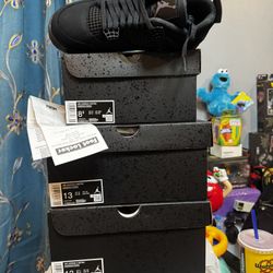 Jordan 4  Black Cat  Authentic  Size 12 , 13 , 8.5 
