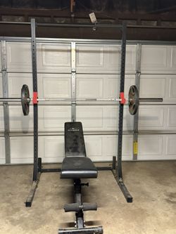 Weights And Squat Rack