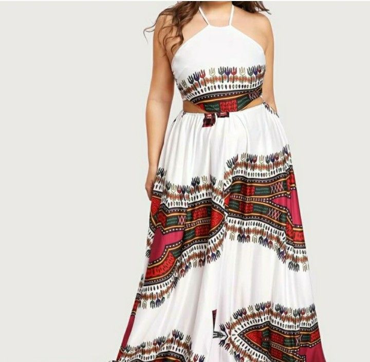 Plus Size Backless Boho Maxi Dress NWOT