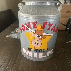 Vintage Milk Container Decoration 