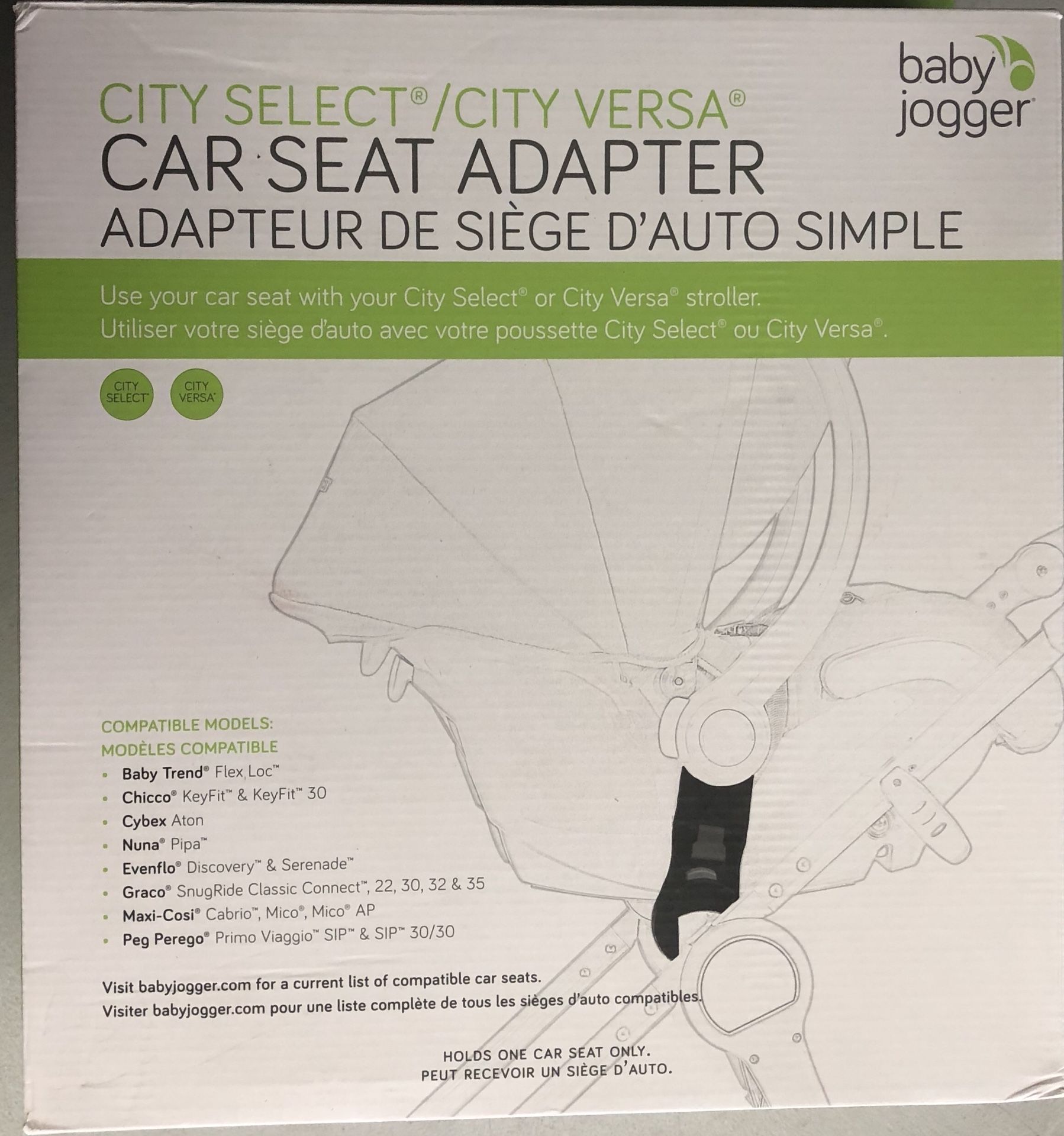 Car Seat Adapter City Select/City Versa Baby Jogger