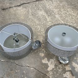 2-24” Drum Chandeliers