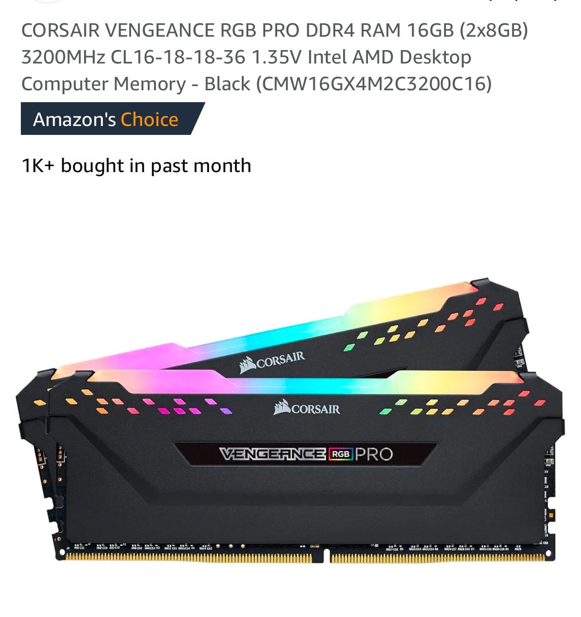 Ram Sticks 2x8 16gb