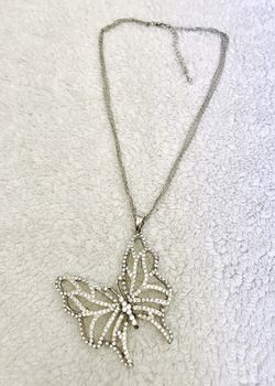 Butterfly Pendant with Necklace
