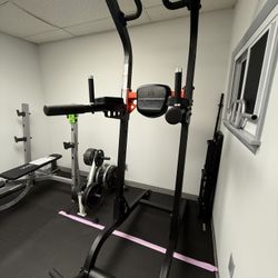 Women’s Health Men’s Health Multi-Function Power Tower Black