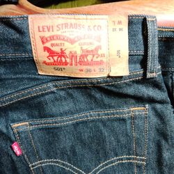 Brand New 501 Jeans 36x32