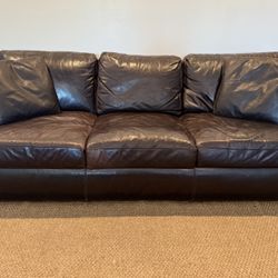 Z Gallerie Leather Couch