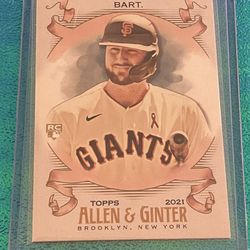 2021 Topps Allen & Ginter Hot Box Silver #95 Joey Bart - San Francisco Giants RC