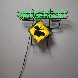 Moose head Neon Light