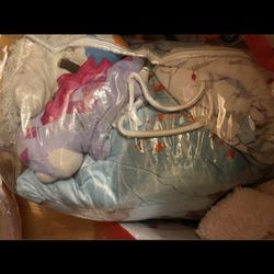 Frozen Comforter Set, Pillow&stuffed Animals (taking Offers, First Come, First Serve)