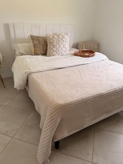 Queen bed and mattress