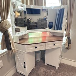Corner Vanity Desk
