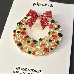 SHIPPING ONLY  *  Christmas Wreath Pin