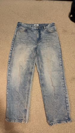 Alcott blue baggy straight leg jeans