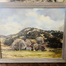 Vintage Landscape Oil Painting 