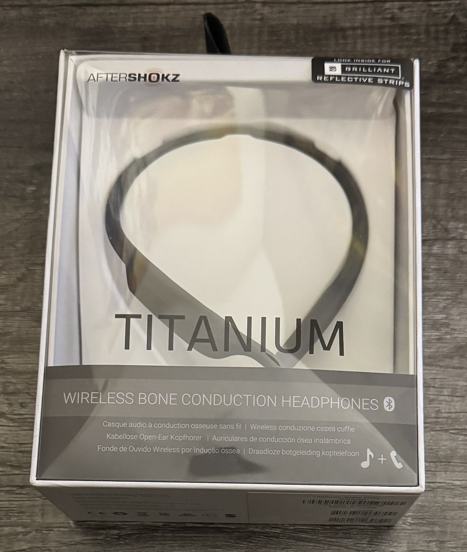 Aftershokz Wireless Bone Conduction Headphones (Titanium)