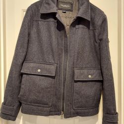 Men's Marc NY Black Wool Blend Jacket S