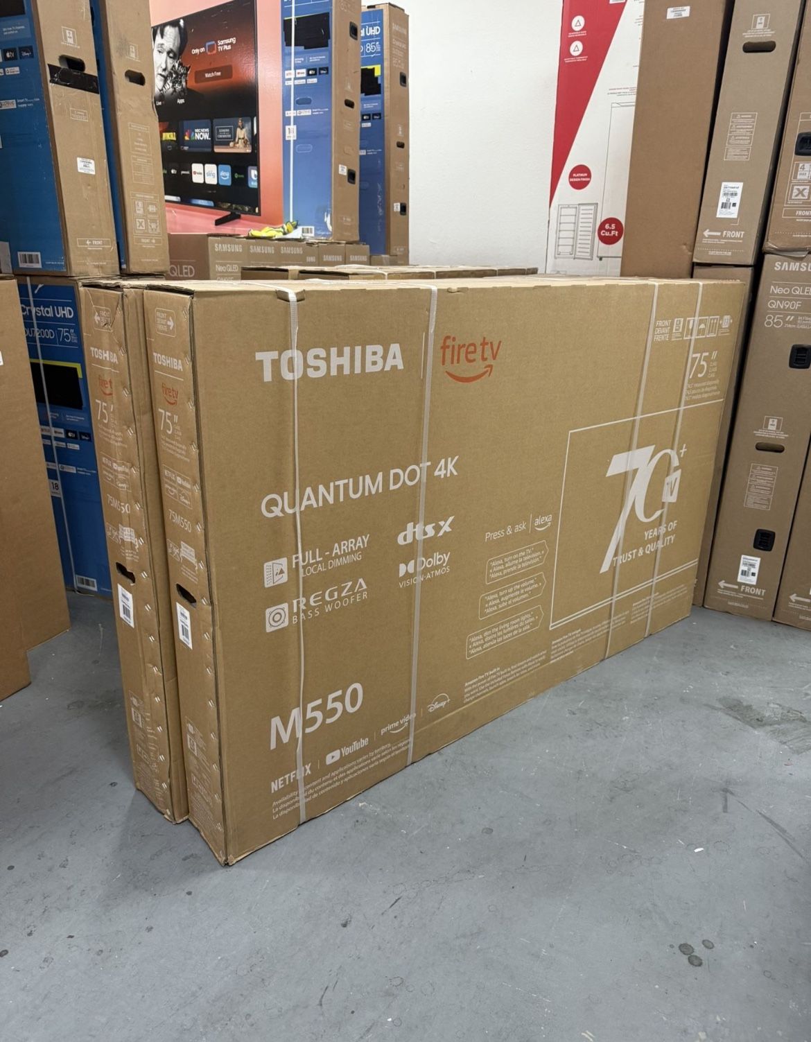 75” TOSHIBA QLED M550 4K SMART TV