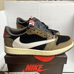 Nike Jordan 1 Travis Scott Mocha Brown Size 10.5