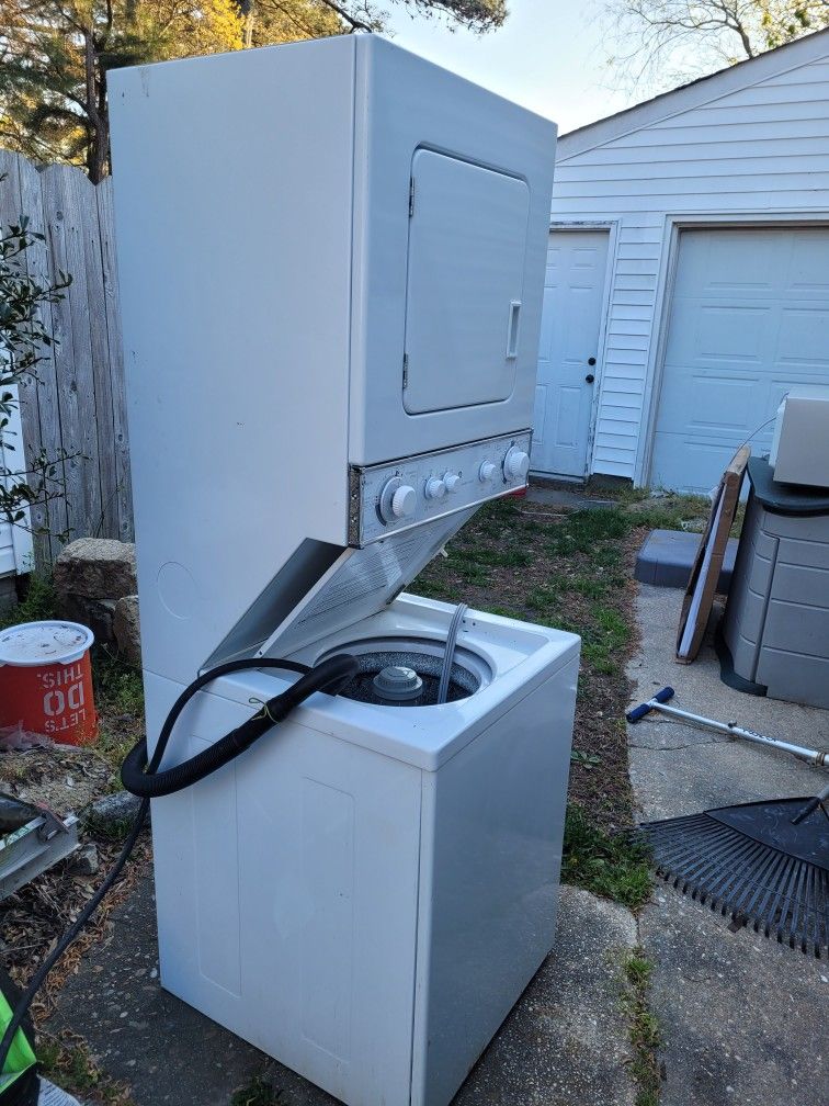 Washer And Dryer Double Stack Unit