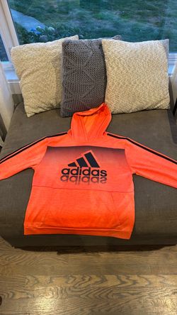 Adidas Orange Pullover Hoodie
