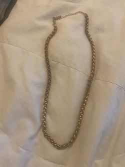 Gold-Tone Braided Chain Necklace