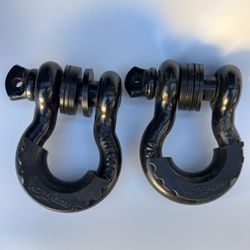 Jeep Black Front Shackles 
