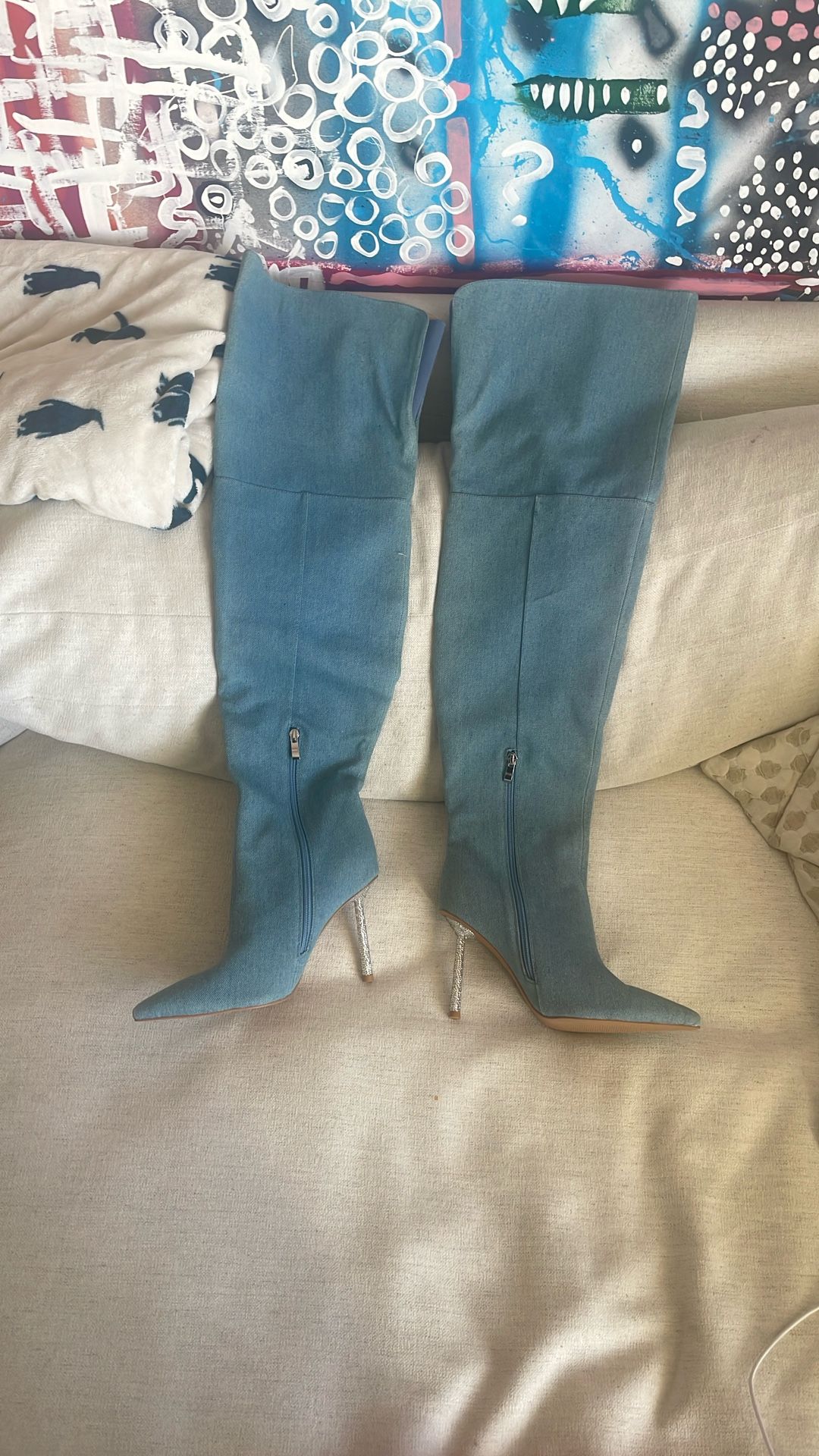 Cult of Coquette Blue Heels