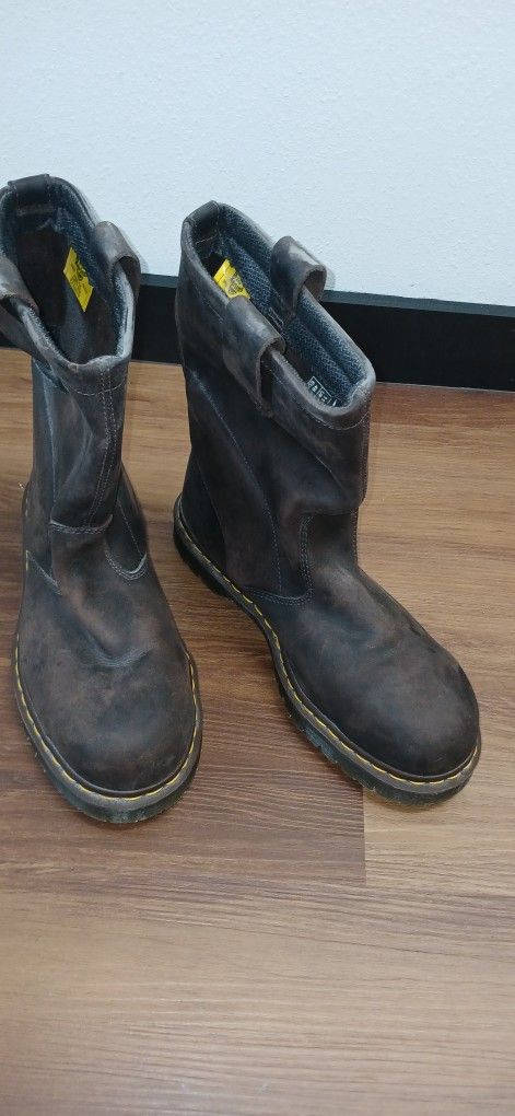 Brown Steel Toe Dr. Martens  Work Boots