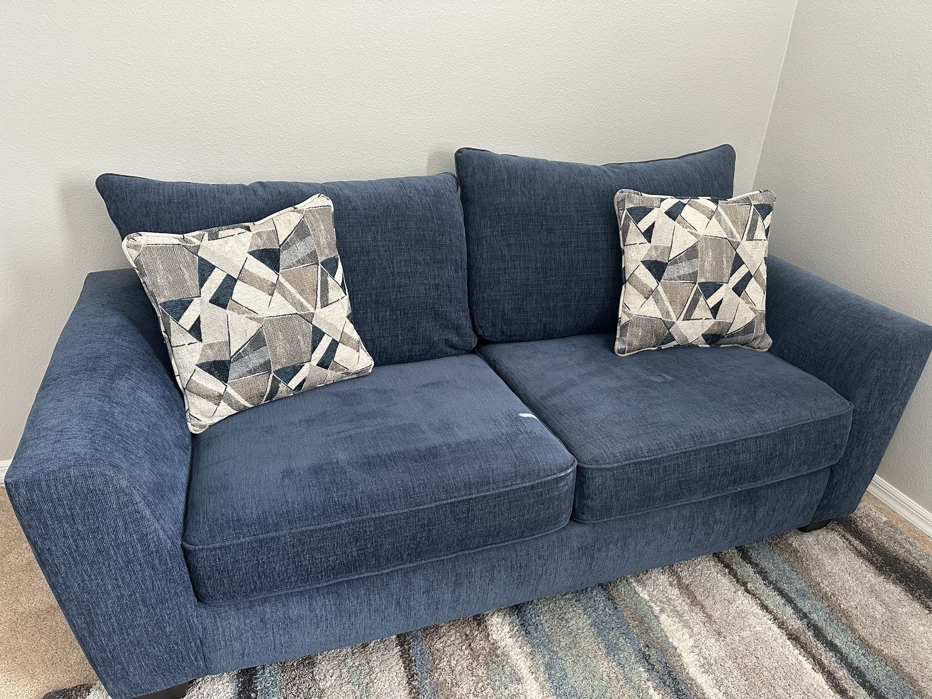 Sleeper Sofa Loveseat - Blue