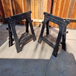 Folding Saw Horses  Set Of 2
