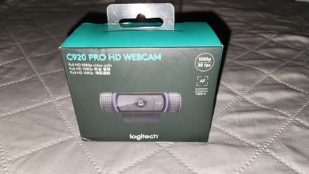 Logitech HD Pro Webcam C920, Widescreen Video Calling and Recording, 1080p Camera, Desktop or Laptop Webcam