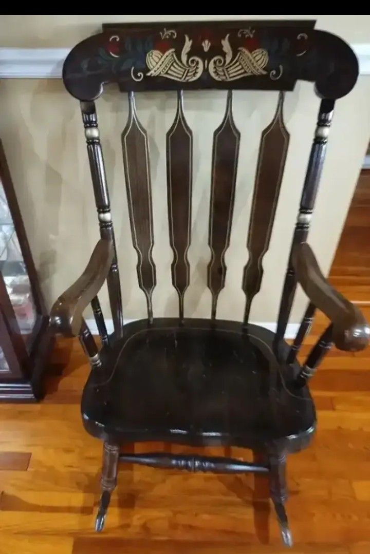SOLID WOOD ROCKING CHAIR...... CHECK OUT MY PAGE FOR MORE ITEMS