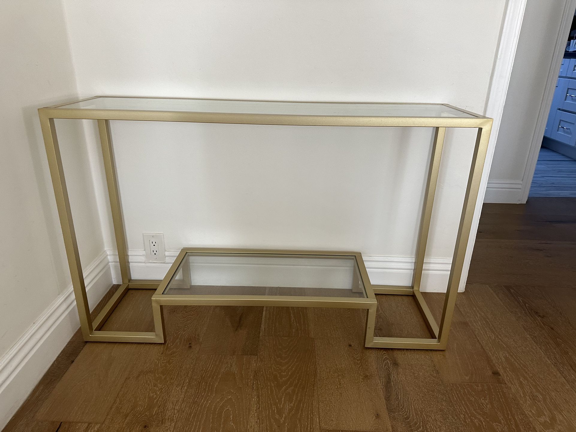 Gold Entry Console Table 