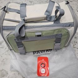New Pawaii Airline Approved Cat Carrier, Cat, Dog Carrier with ID Tag, Collapsible Pet Travel Carrier, Foldable, Protable, Comfortable, Convenient Pet