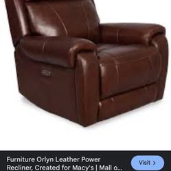 Orlyn Leather Power Recliner 