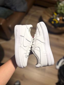 Nike Air Force One Low Triple White Used Size 6Y No Box