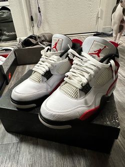 Air Jordan 4 Retro Red Cement Sneakers