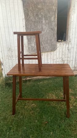 Wooden kitchen table
