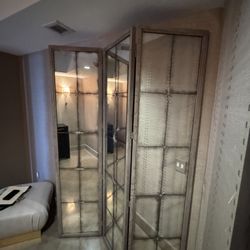  Beautiful Custom Bernhardt Mirror Screen Divider - 60” W x 86” H. - Excellent Condition - Originally $1995.      