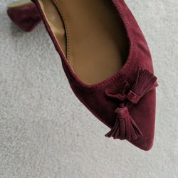 New JCrew Suede Tassel Flats