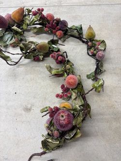 Artificial Fruit and Berry Garland 2 pieces