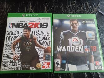 XBOX BASKETBALL AND FOOTBALL GAMES $15 FINAL PRICE 