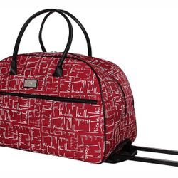 NWT Nicole Miller Designer Lightweight Pattern 22 " Duffel Bag Weekend Overnight